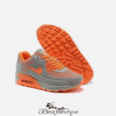 Nike Air Max 90 Women shoes Gray orange BSNK265400