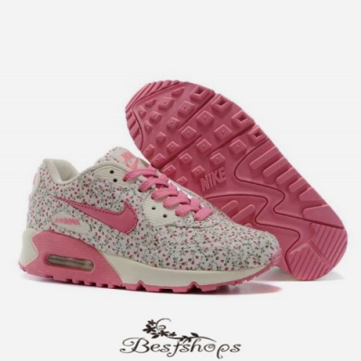 Nike Air Max 90 women Hot Selling Dazzling Pink White BSNK747740