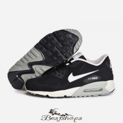 Nike Air Max 90 women Hot Selling Black and white gray BSNK484810