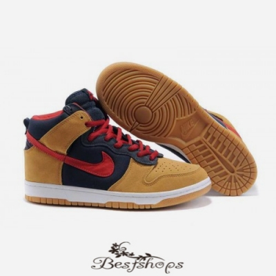Nike Dunk High Brown red BSNK676778