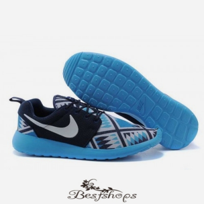 Nike Flyknit Roshe Run Cuihua Black pale blue BSNK183710