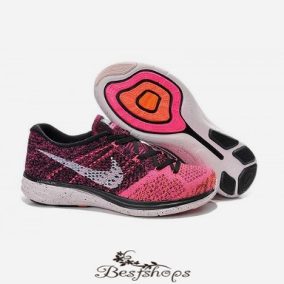 Nike Flyknit Lunar 3 Black Pink Purple  BSNK583477