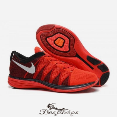 Nike Flyknit Lunar2 iD Black and red BSNK121488