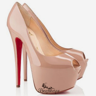 Highness 160mm Peep Toe Pumps Nude BSCL9582716