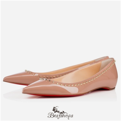 Anjalina Flat Nude Light Gold Patent Leather BSCL898874